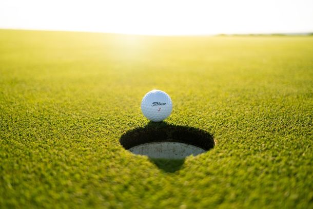 Aerial view of a golf course in Texas